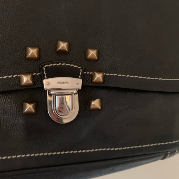 Prada Studded Shoulder Bag - Picture 7 of 10